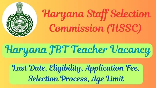 Haryana JBT Teacher Vacancy