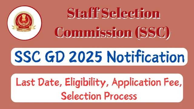 SSC GD 2025 Notification