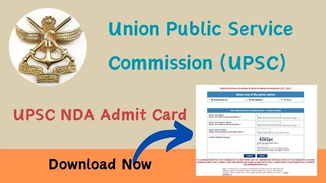 UPSC NDA Admit Card