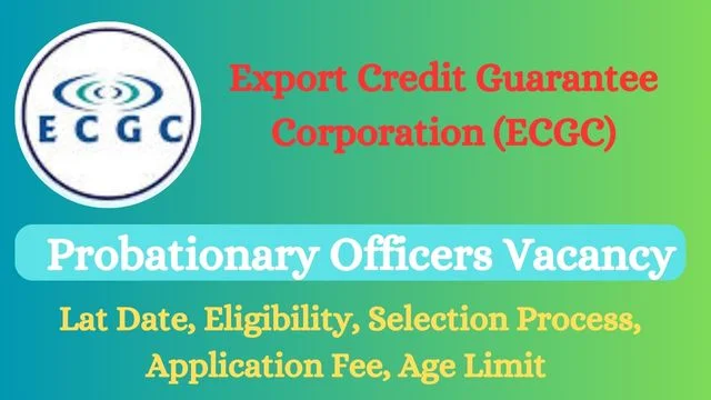 ECGC PO Vacancy