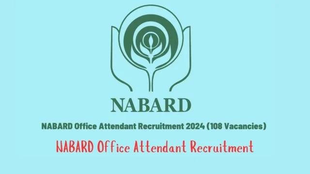 NABARD Office Attendant Recruitment