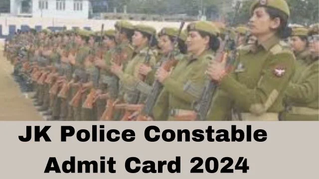 JK Police Constable Admit Card 2024