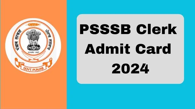 PSSSB Clerk Admit Card 2024