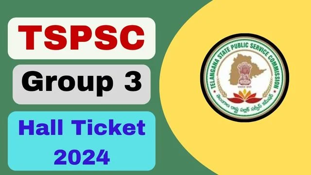 TSPSC Group 3 Hall Ticket 2024